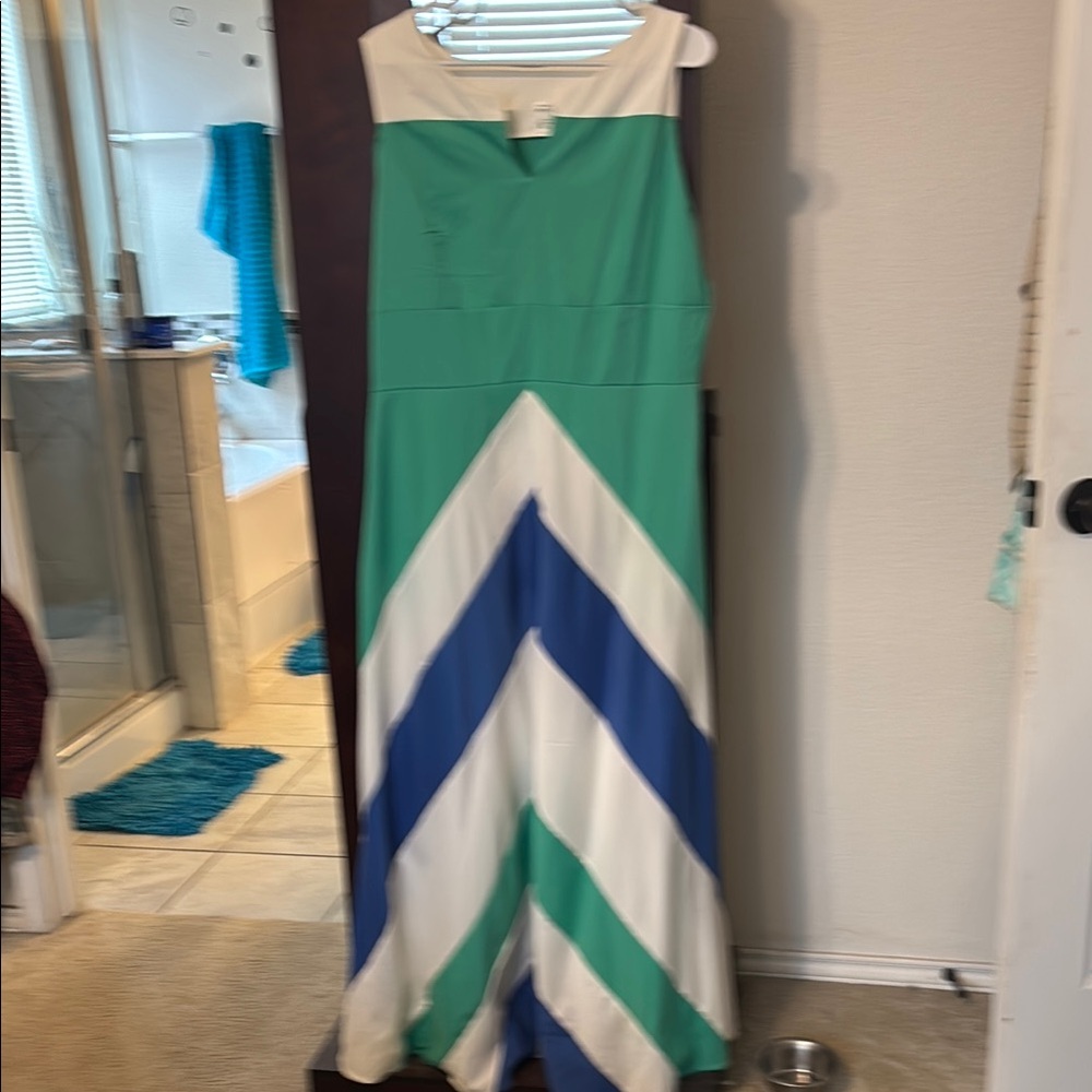 Chic Chevron Maxi Dress